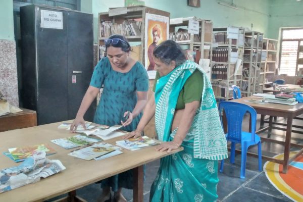 Ms.Thirupurasundari Sevvel & Saraswathi Ma'am - Library Incharge