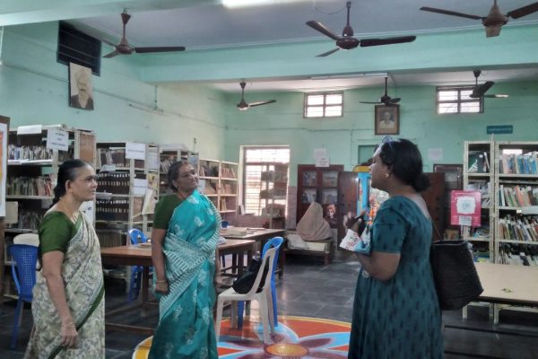 Ms.Thirupurasundari Sevvel,Mrs.Lakshmikantham Headmistress &Saraswathi Ma'am